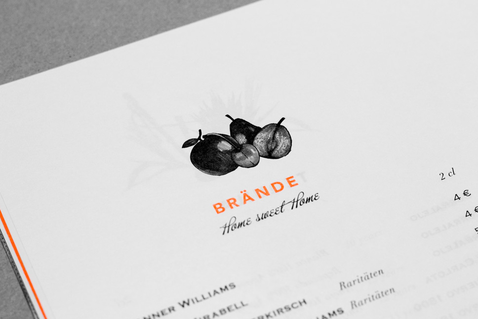 — Illustrations arranged in the bar menu