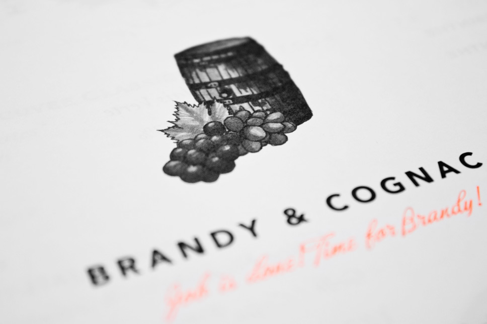 — Illustrations arranged in the bar menu