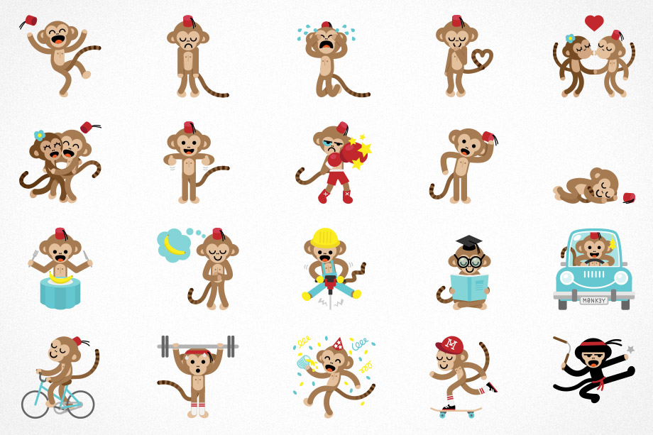 Prince Kong Emoji Set | studio volito