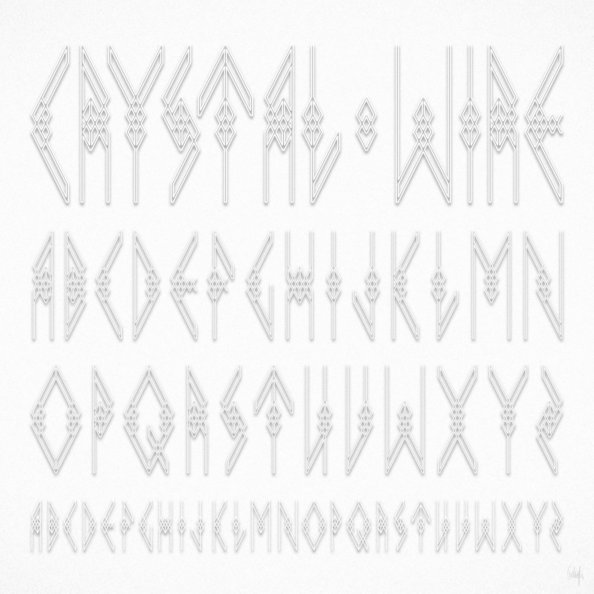 — The Crystal Wire Alphabet by Studio Volito