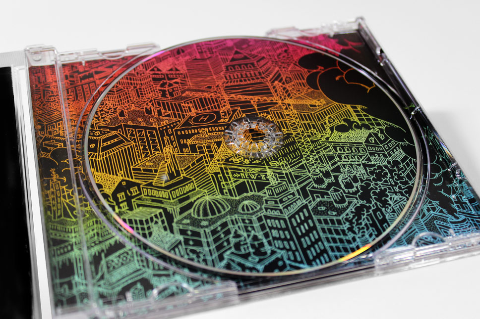 — CD fits in seamlessly with inlay illustration