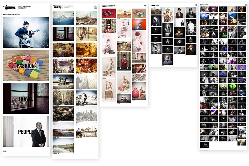 — Responsive pages/categories